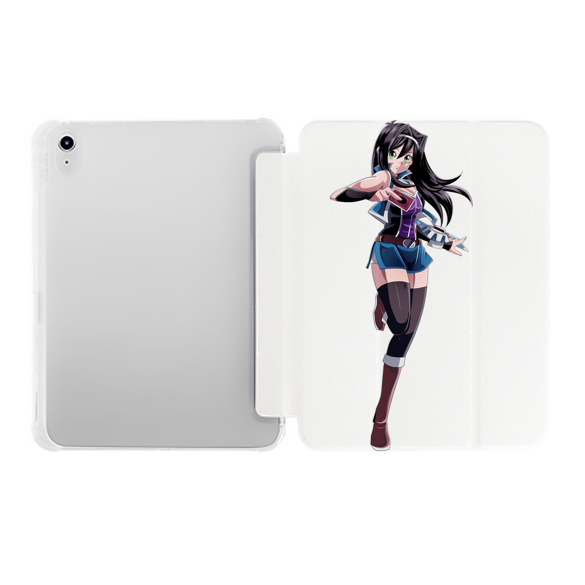 （画像用） 遊☆戯☆王 Yu-Gi-Oh! IPad ケース ペン収納付き 三つ折りスタンド PUレザー×シリコン 対応機種9.5/10.5/10.9インチ